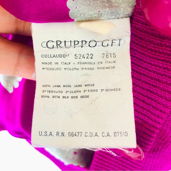 Valentino Vintage 100% Wool Sweater Cardigan 8 - Picture 7 of 13